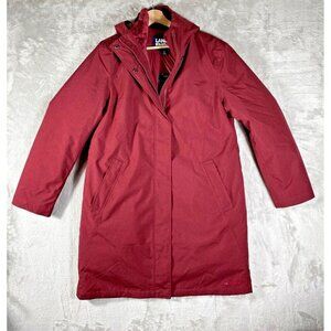 Lands' End Women's Primaloft Insulated Winter Coat | Burgundy | Size Medium